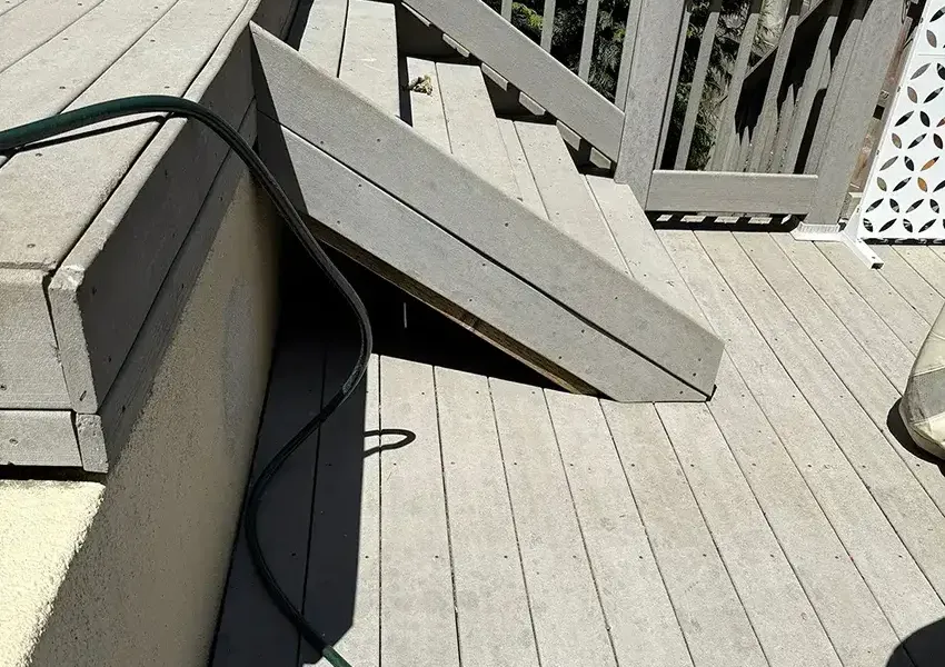Before deck and porch project