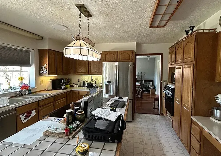 Before kitchen remodeling project